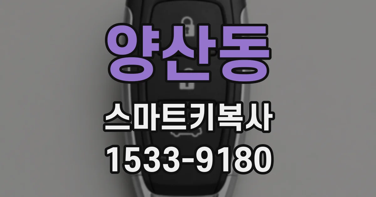 양산동 스마트키복사