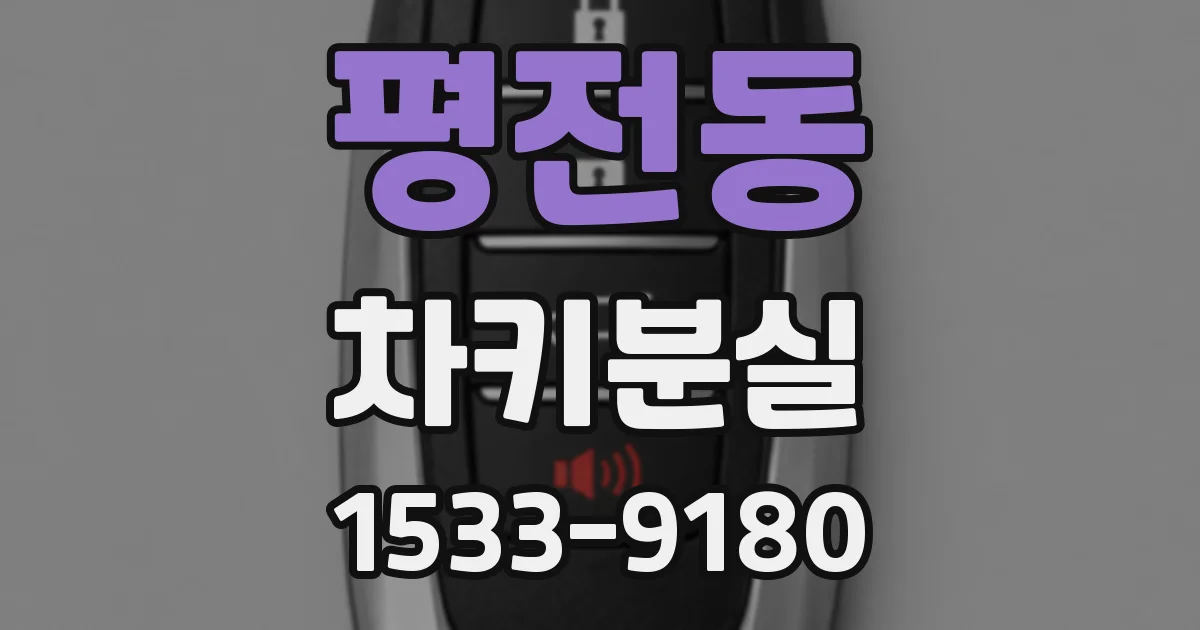 평전동 차키분실