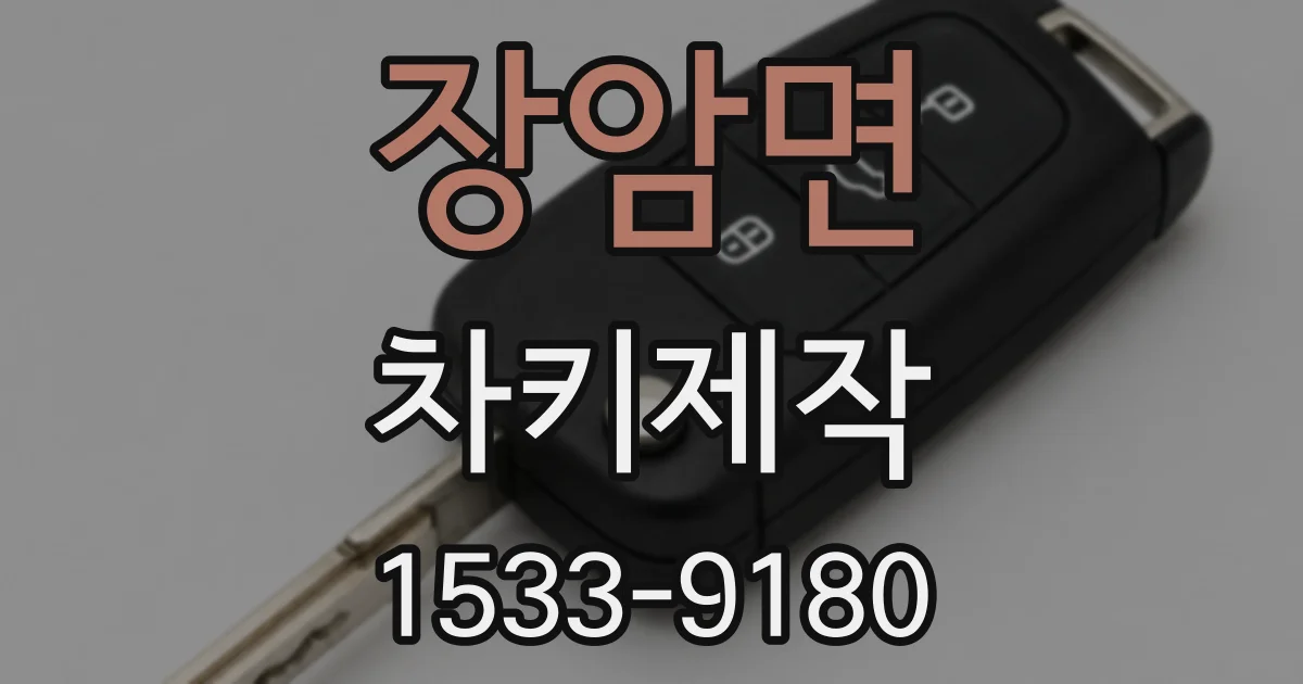 장암면 차키제작