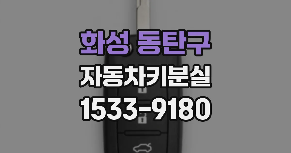 화성 동탄구 자동차키분실