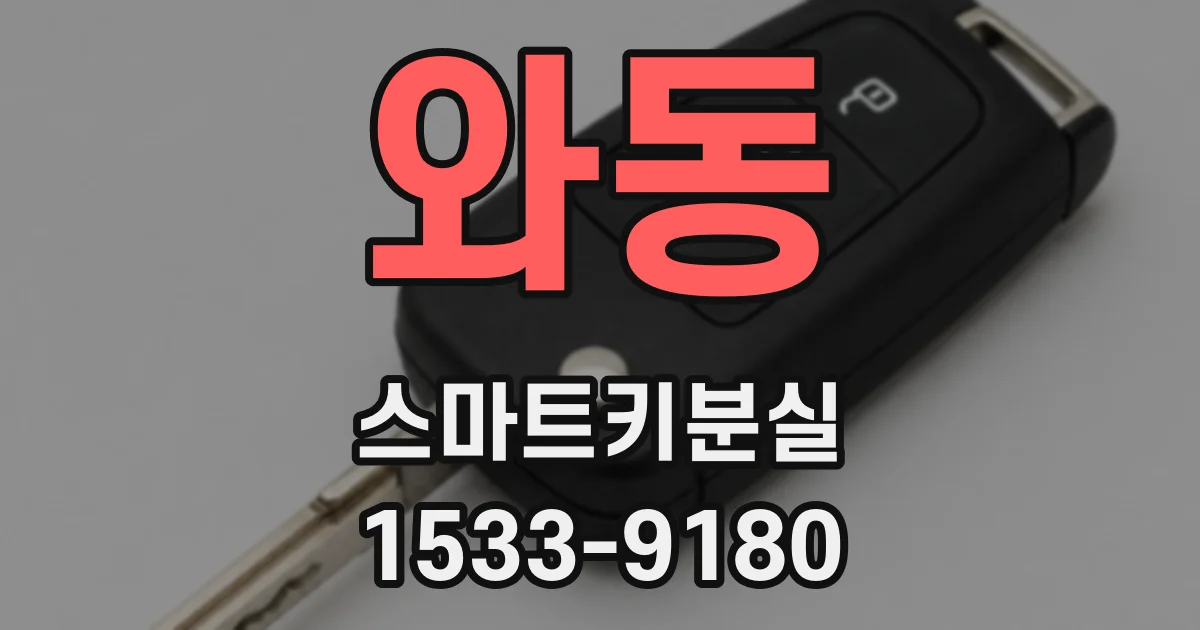 와동 스마트키분실