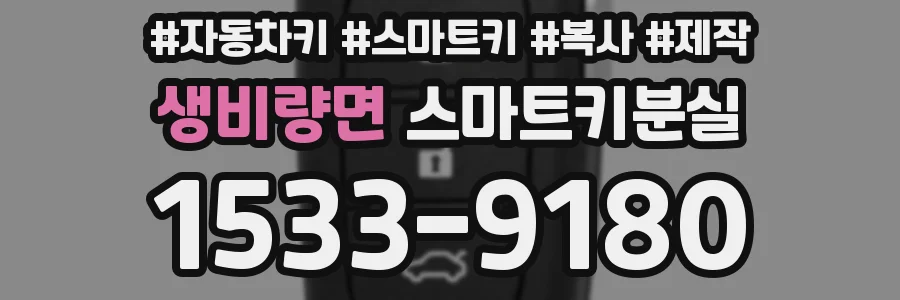 생비량면 스마트키분실