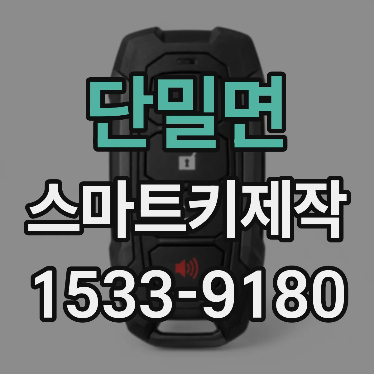 단밀면 스마트키제작