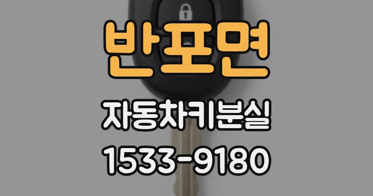 반포면 자동차키분실