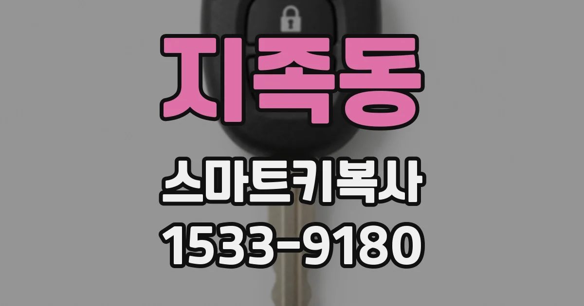 지족동 스마트키복사