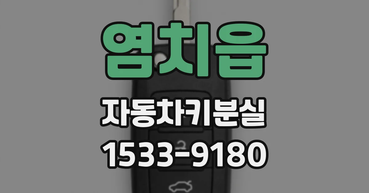 염치읍 자동차키분실