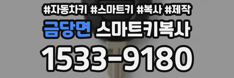 금당면 스마트키복사