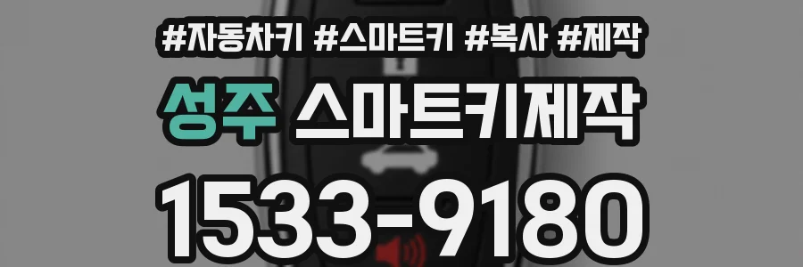 성주 스마트키제작