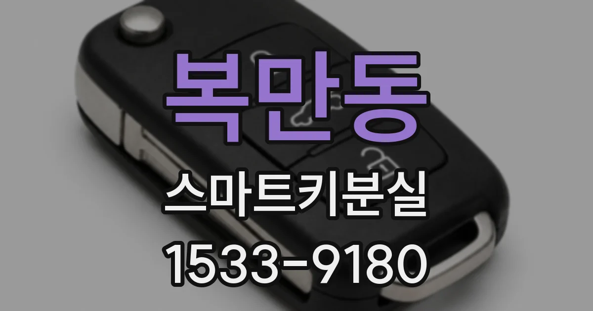 복만동 스마트키분실