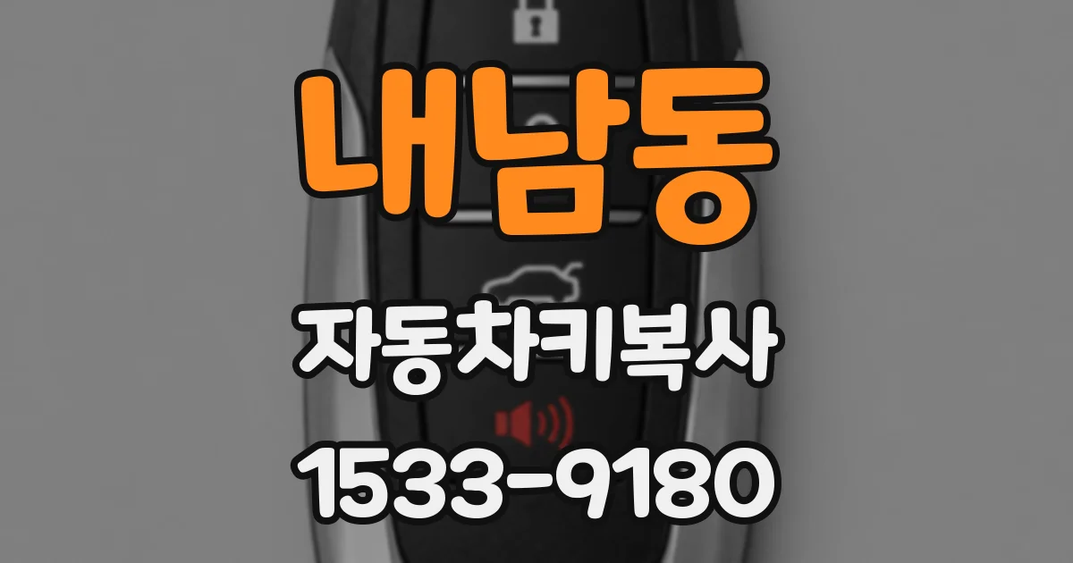 내남동 자동차키복사