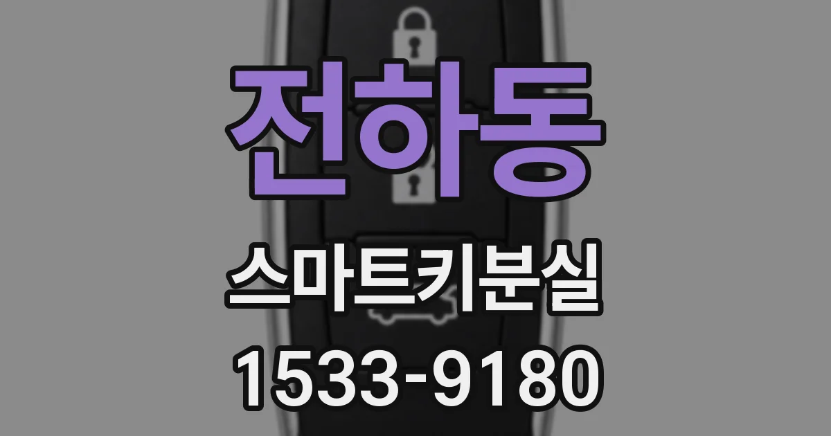 전하동 스마트키분실