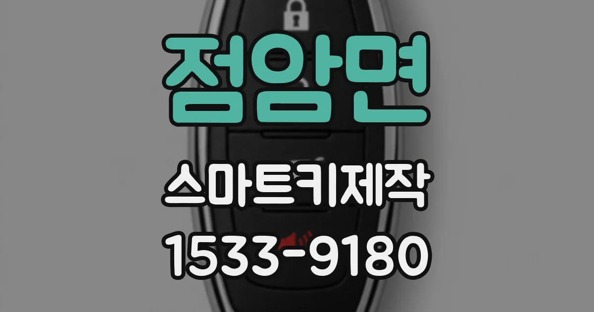 점암면 스마트키제작