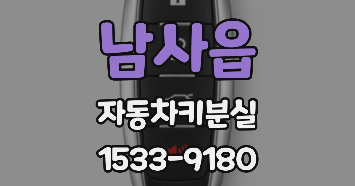남사읍 자동차키분실