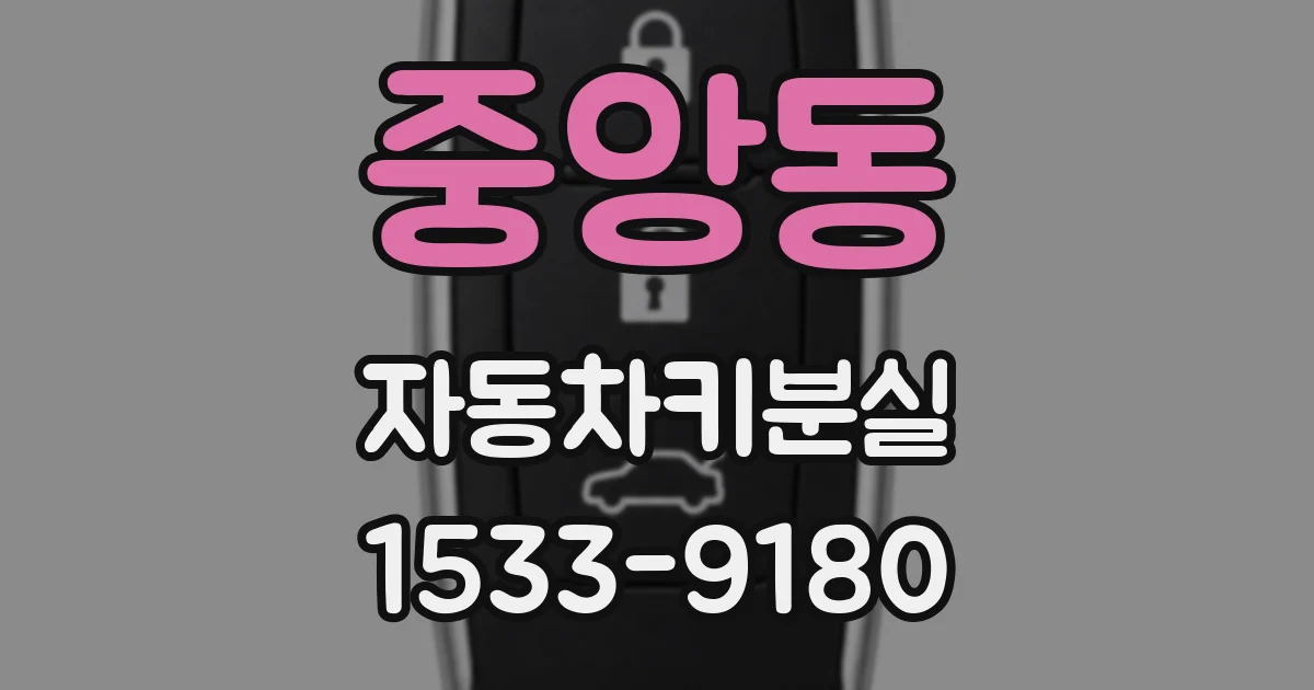 중앙동 자동차키분실