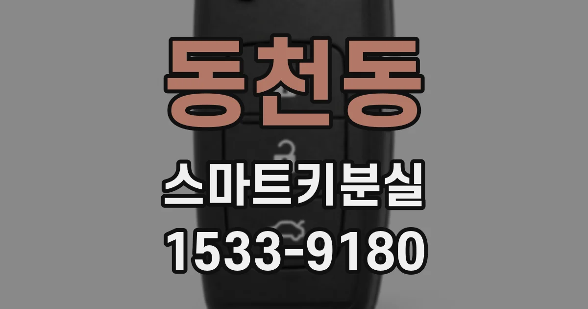 동천동 스마트키분실
