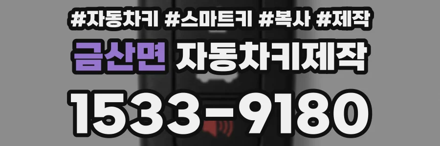 금산면 자동차키제작