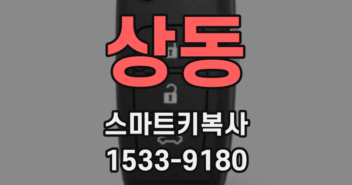 상동 스마트키복사