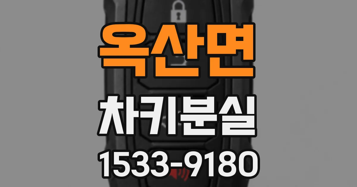 옥산면 차키분실