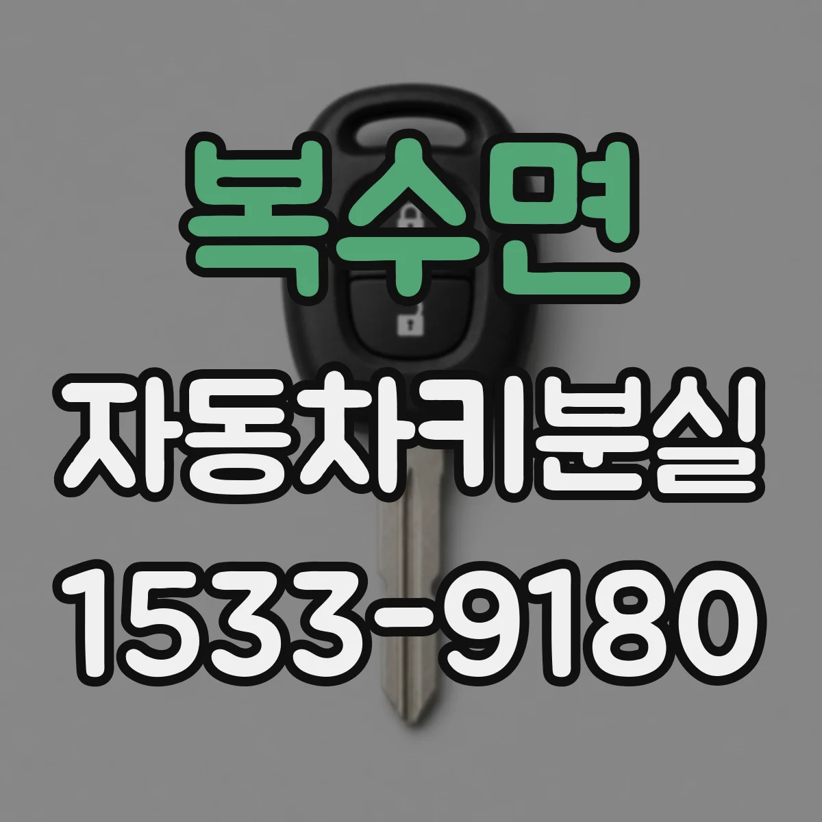 복수면 자동차키분실