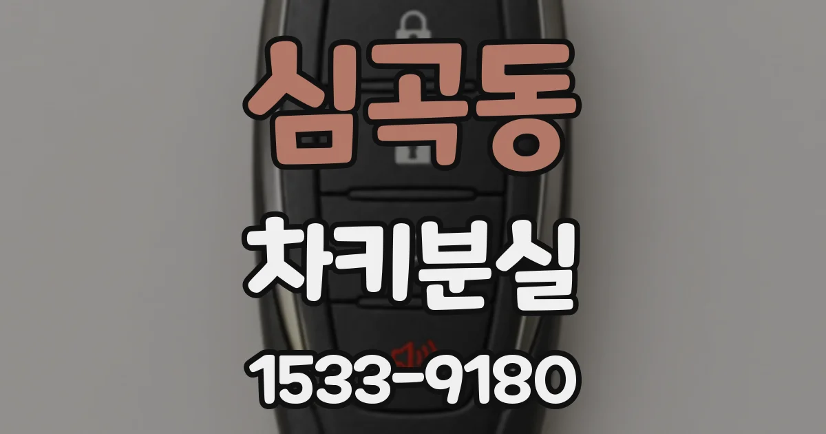 심곡동 차키분실