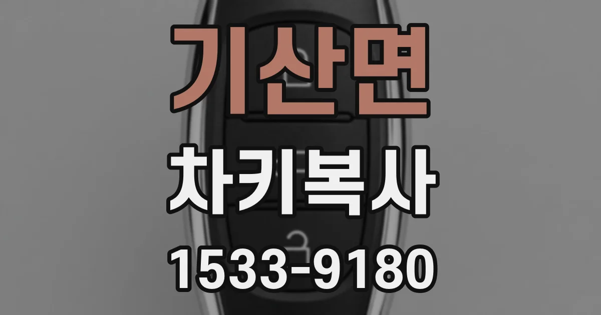 기산면 차키복사