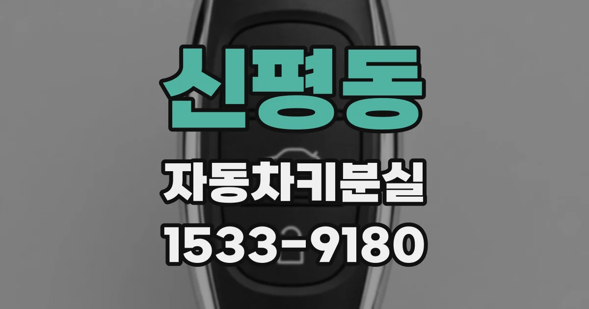 신평동 자동차키분실
