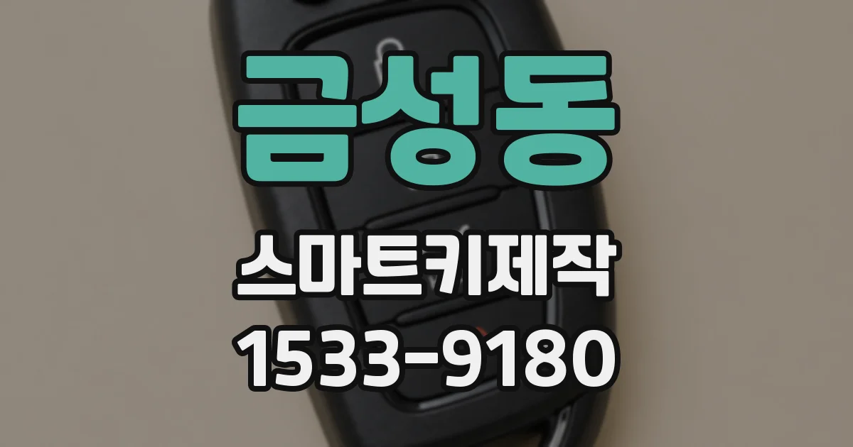 금성동 스마트키제작