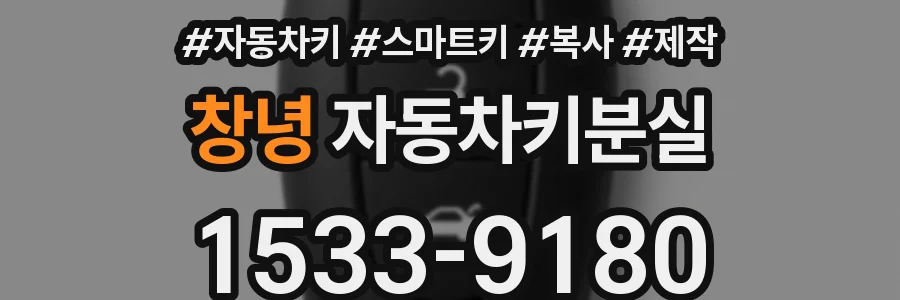 창녕 자동차키분실