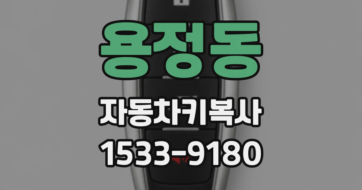 용정동 자동차키복사