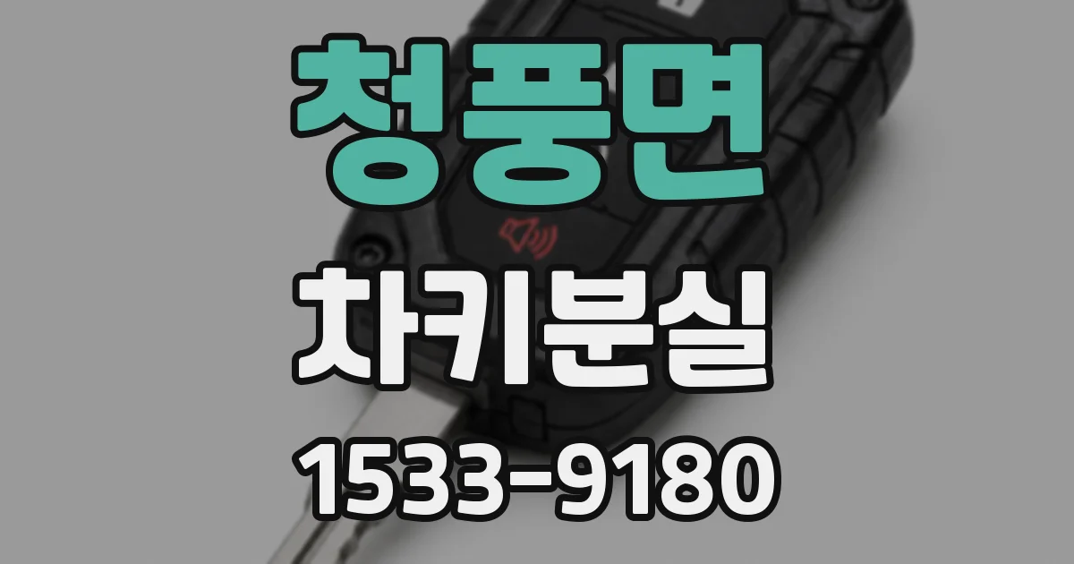 청풍면 차키분실