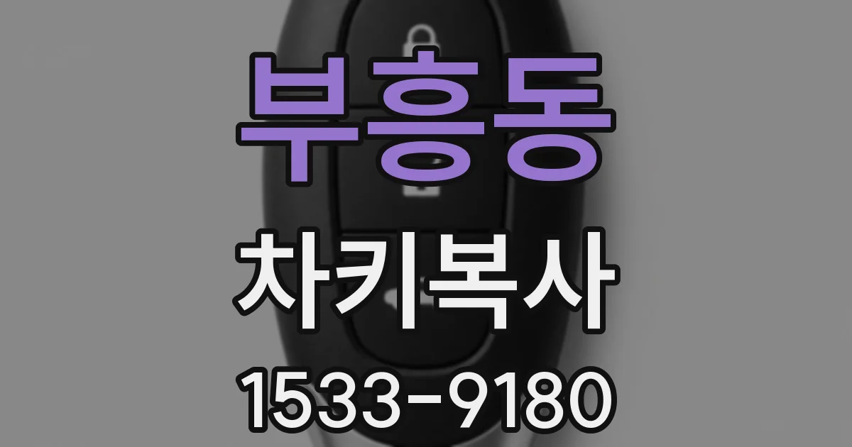 부흥동 차키복사