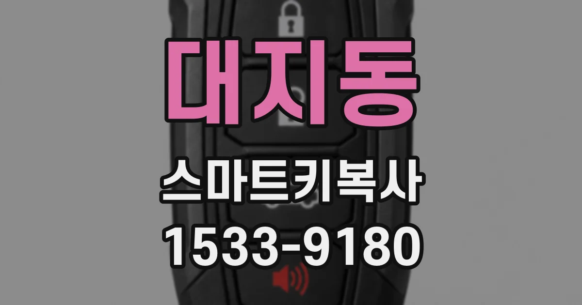 대지동 스마트키복사