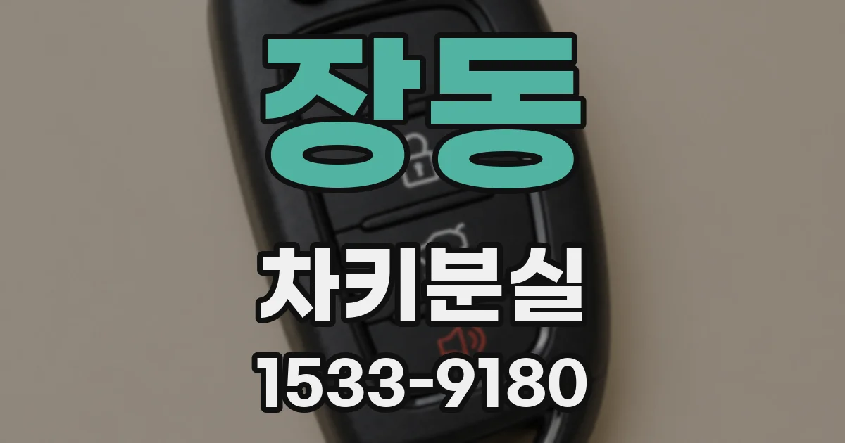 장동 차키분실