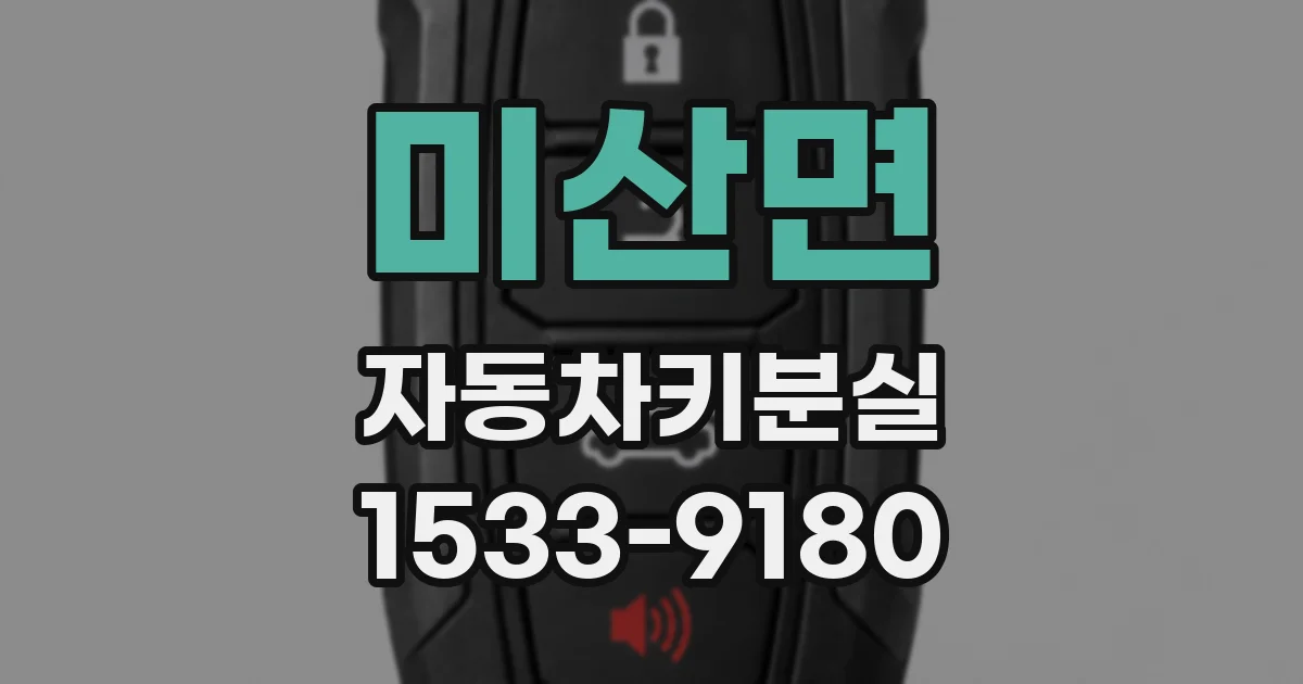 미산면 자동차키분실