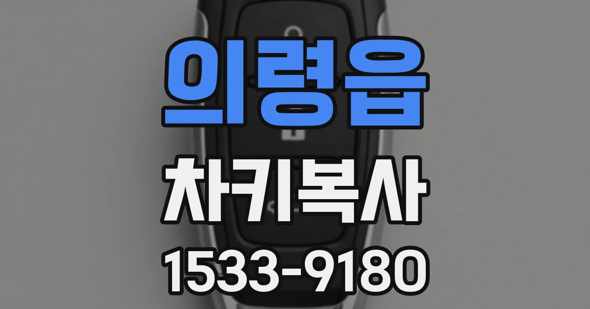 의령읍 차키복사