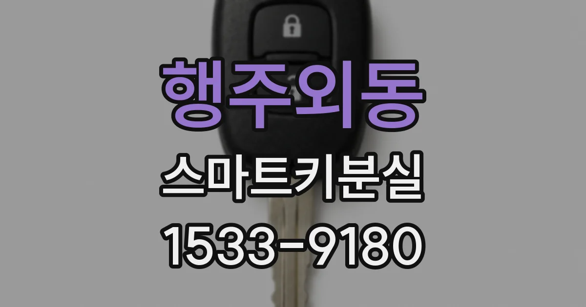 행주외동 스마트키분실