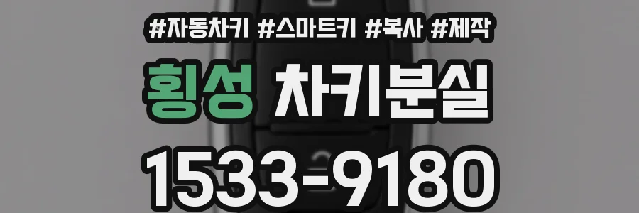 횡성 차키분실
