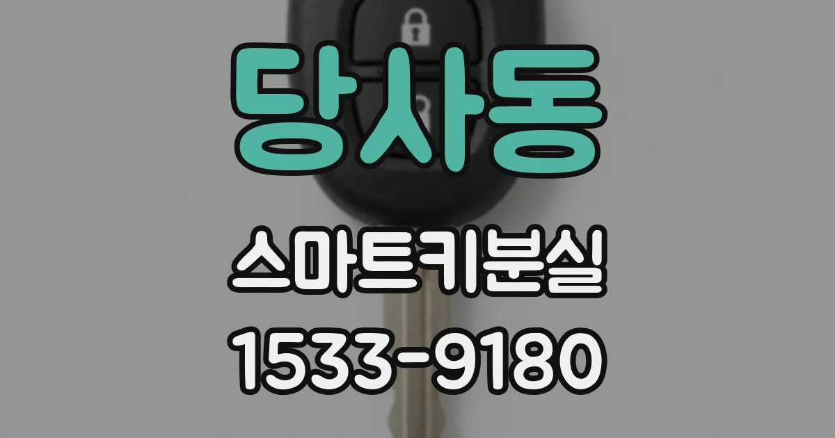당사동 스마트키분실