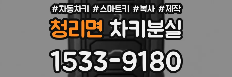 청리면 차키분실