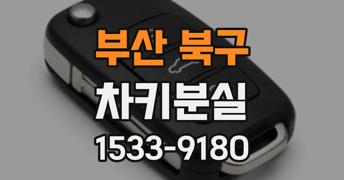 부산 북구 차키분실