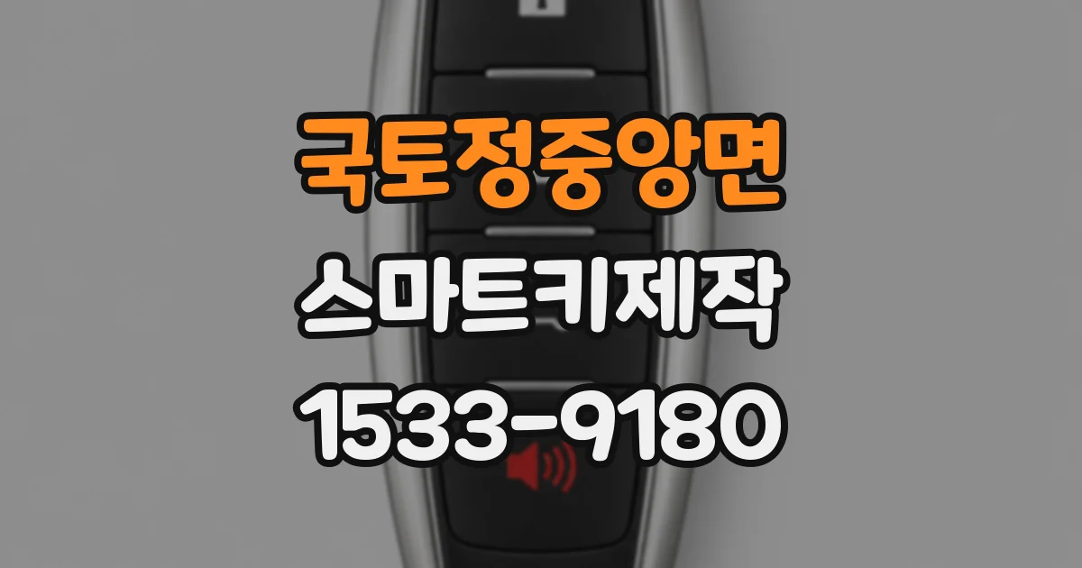 국토정중앙면 스마트키제작