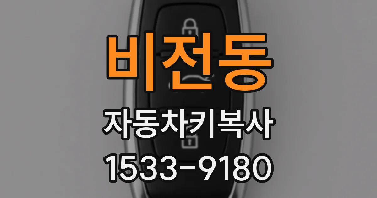 비전동 자동차키복사