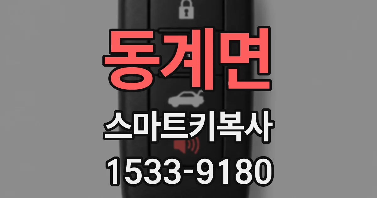동계면 스마트키복사