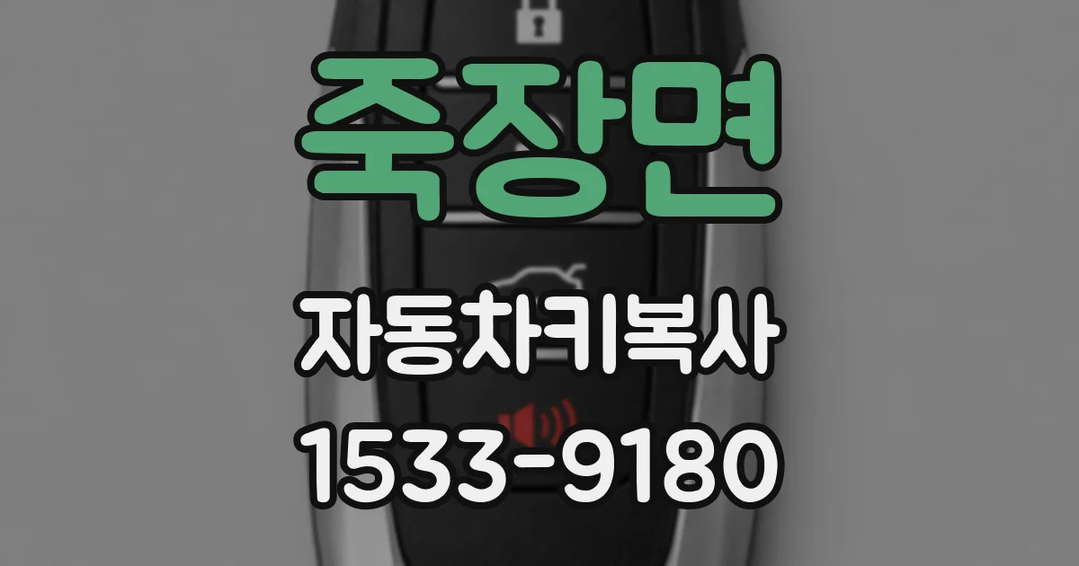 죽장면 자동차키복사