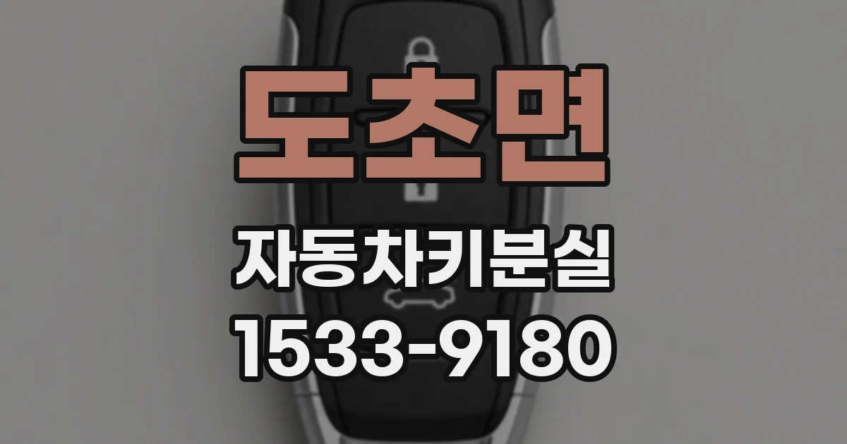 도초면 자동차키분실
