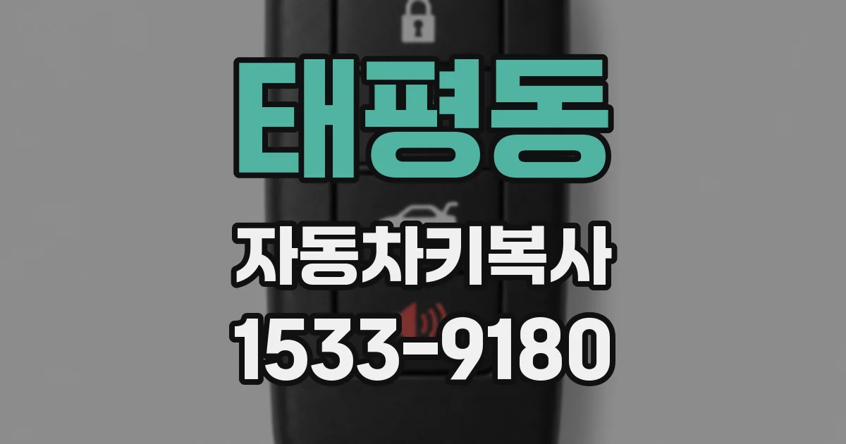 태평동 자동차키복사