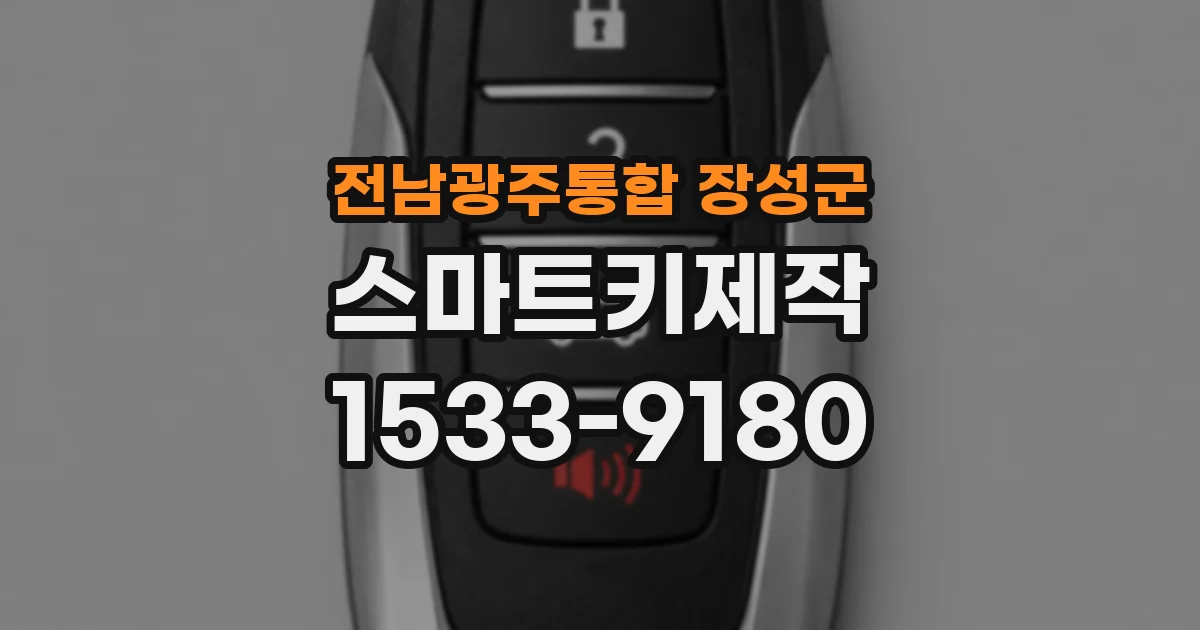 전남광주통합 장성군 스마트키제작