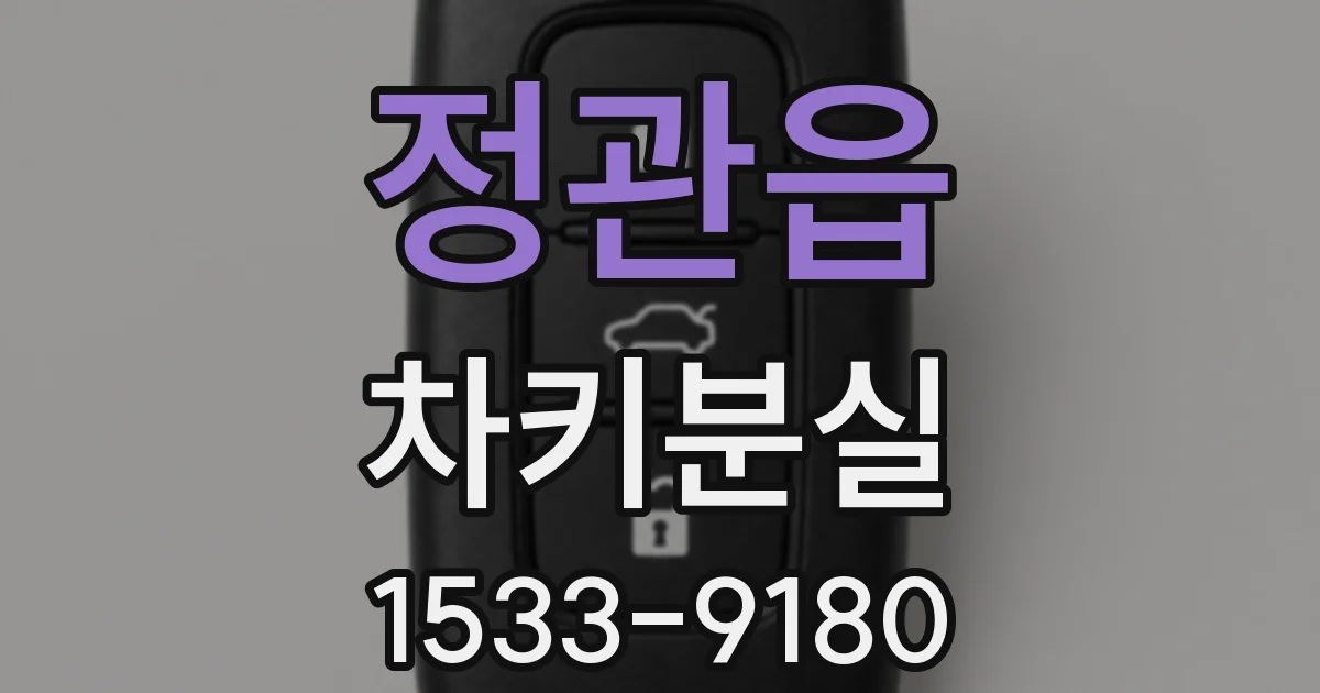 정관읍 차키분실