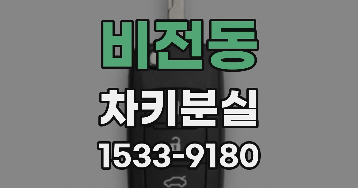 비전동 차키분실