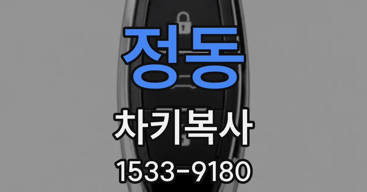 정동 차키복사
